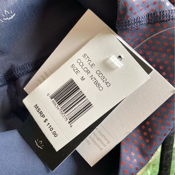 NWT Beyond Yoga spot on leggings work out athleisure dot print metallic sheen M - Picture 10 of 14